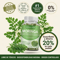 Selvara Flor Moringa — Suplemento Natural 1000mg · 120 Cápsulas Veganas