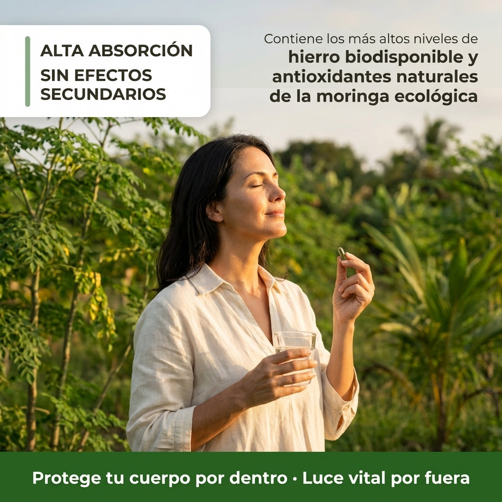 Selvara Flor Moringa — Suplemento Natural 1000mg · 120 Cápsulas Veganas